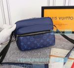 Replica L---V Messenger Blue Canvas Sports Bag For Sale